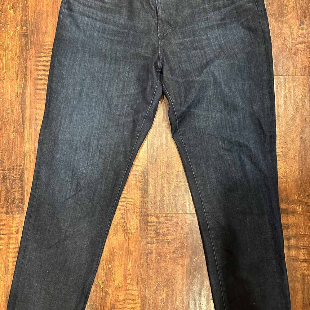 Ag Adriano Goldschmied Blue Ankle Cropped Jeans